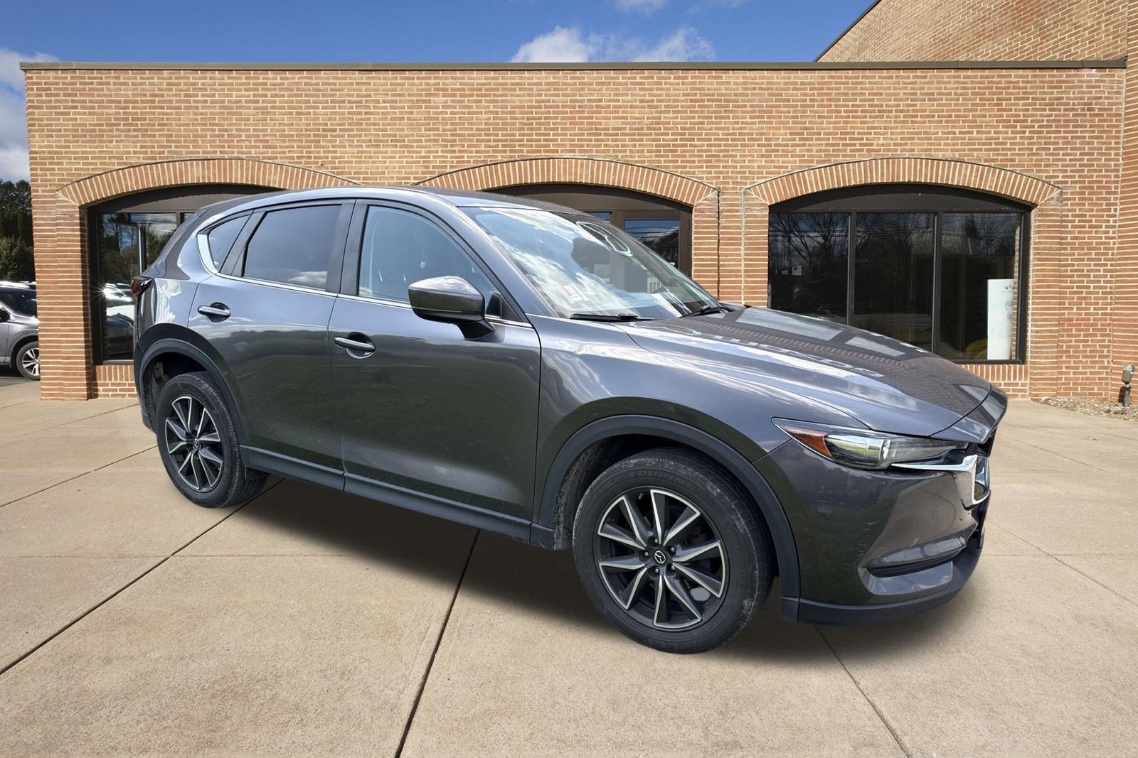 2018 Mazda Mazda CX-5 Touring in Machine Gray Metallic — front three-quarter view