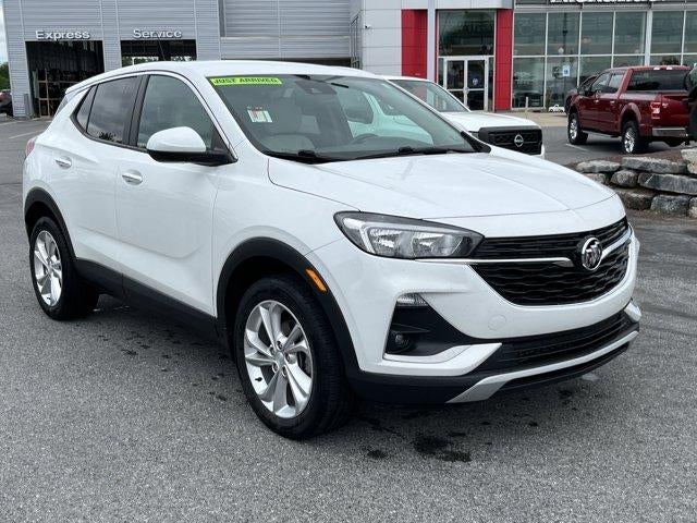 2021 Buick Encore GX Preferred AWD in Summit White — front three-quarter view