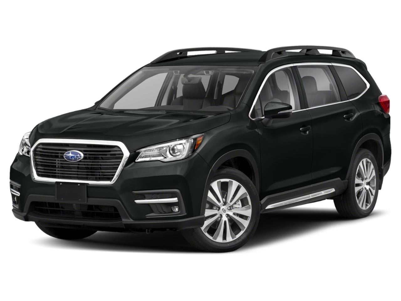 2021 Subaru Ascent Limited 8-Passenger in Crystal Black Silica — front three-quarter view